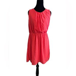 Elle Pink Clip Dot Dress - azelea